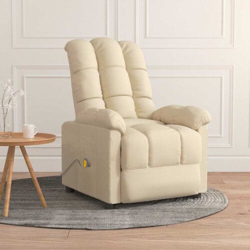 VidaXL vidaXL Massagesessel Creme Stoff