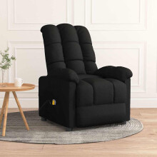 vidaXL Massagesessel Schwarz Stoff