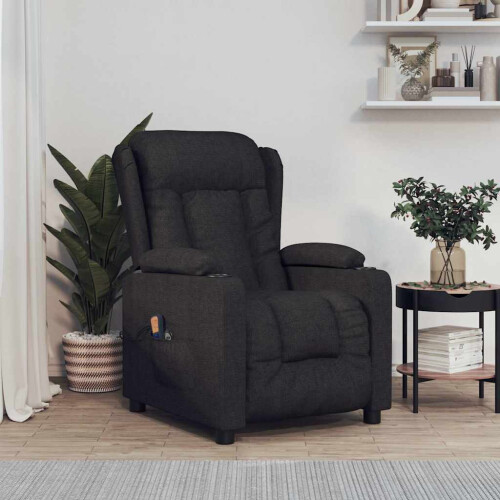 VidaXL vidaXL Massagesessel Elektrisch Schwarz Stoff