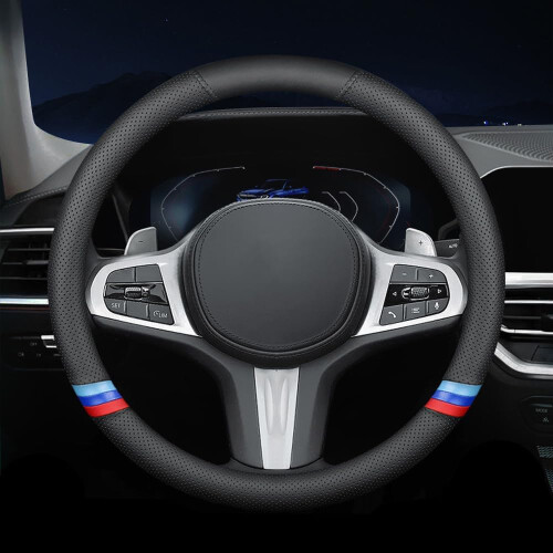 Leather Car Steering Wheel Cover Non-Slip Comfortable
