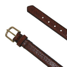 Boston Leather Men's Big & Tall 32 mm Wide Bison Leather Belt