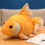 Goldfish Throw Pillow Fluffy Plush Cushion 19.6 in 1 pc 1