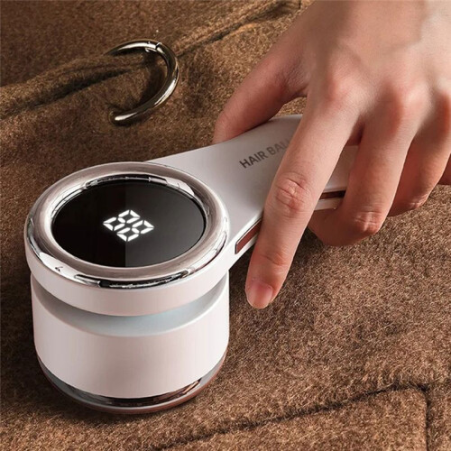 Fusselrasierer, USB-Ladegerät, Tragbar, Elektrisch, für Kleidung und Pullover, Grau