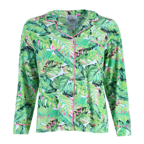 Mentally Exhausted Women's Hawaiian Notch Pyjama Set 2