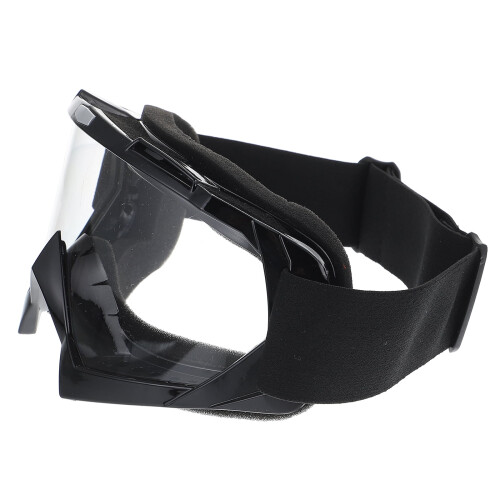 Windproof Scooter Goggles Clear for Adults Black