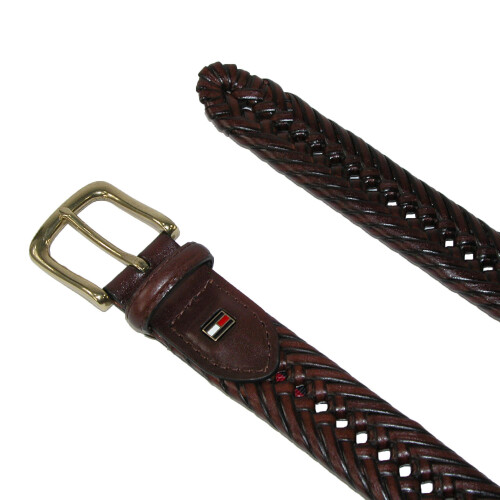 Tommy Hilfiger Tommy Hilfiger Men's Burnished Handlaced 32 mm Belt 2