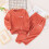 Fuzzy Pajama Set for Kids Red 7-8 Years 2