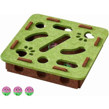 Felt Maze Box Puzzle Toy for Indoor Cats 1pc