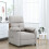 VidaXL vidaXL Massagesessel Taupe Stoff 1