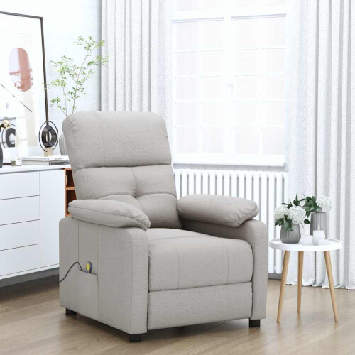 VidaXL vidaXL Massagesessel Taupe Stoff