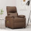 VidaXL vidaXL Massagesessel Braun Stoff 1