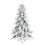 6ft Super Flocked Christmas Tree - Green/White 2