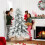 6ft Super Flocked Christmas Tree - Green/White 3