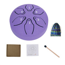 Mini Steel Tongue Drum Rain Chime 3 Inches 6 Notes