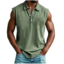 Men's Tank Top V-Neck Sleeveless with Pockets