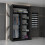 MN Furniture (Black, 120cm) Sliding Door Wardrobe with Mirror 3