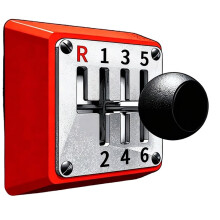 Racing Gear för Panel Dekorativt Lock 6-Växlad Manuell Transmission Skyddande Lock Vardagsrums Väggdekoration