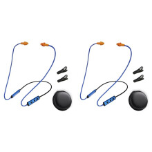 2X Ear Plugs Headphones for Work,Neckband Noise Reduction Earphone Hearing Protection Earbud for Work Safety