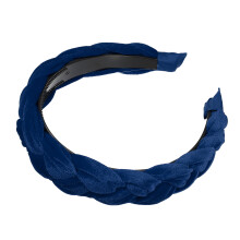 Solid Navy Blue Wide Headband Non-slip 1.18 Inch