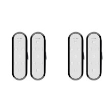 4X Car Door Lights LED Welcome Light Magnetic Control USB Charging Auto Open Door Safe Emergency Warning Signal Lamp