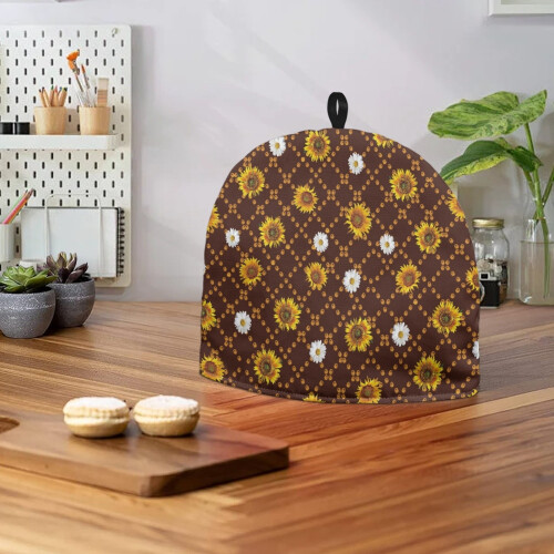 Sunflower Tea Cozy Insulated Warming Cover with Hanging Ring 2