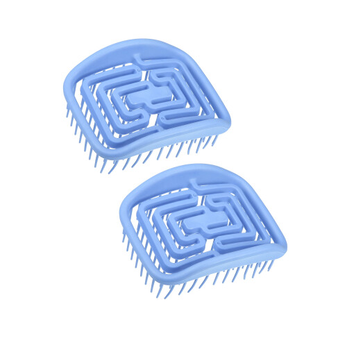 Shower Hair Tangle Detangler Blue 2 Pcs