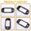 For PSP1000 Cover Upper Shell Cover Game Console Upper Shell Housing Shell Front Faceplate Case Top Cover Black 4