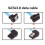 4pcs 90-Degree Right-Angle Bend SATA3.0 Data Cable Aluminum Foil 6gbps Computer Hard Drive Cable Straight Elbow 9