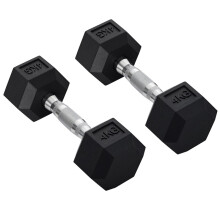 2x4kg Rubber Dumbbell Sports Hex Weights Sets Home Gym Fitness Hexagonal Dumbbells Kit Weight Lifting Exercise