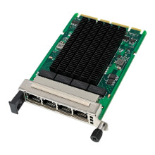 I350-T4 Gigabit-Netzwerkkarte, 4-Port RJ45 OCP3.0 I350AM4 Ethernet-Server-Netzwerkkarte für Gigabit-Ethernet