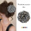 Polyester Hair Bands Yellow Rose Design 12 pcs 3