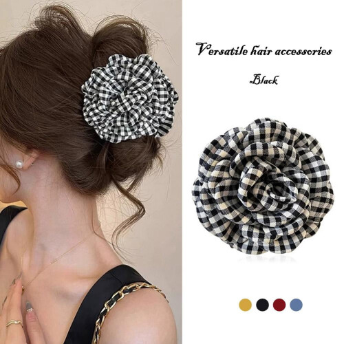 Polyester Hair Bands Yellow Rose Design 12 pcs 2