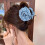 Polyester Hair Bands Yellow Rose Design 12 pcs 7