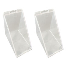 Boîte à Sandwich Triangulaire Réutilisable et Lavable, Boîtes à Sandwich Transparentes 2 Pièces