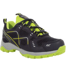 (2.5 UK, Navy Lime) Regatta Kids Vendeavour Low Rise Waterproof Outdoor Walking Hiking Shoes