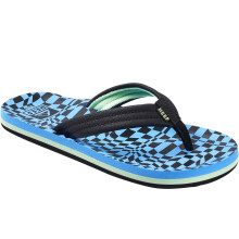 (13K UK, Swell Checkers) Reef Childrens Kids Ahi Summer Beach Pool Sandals Thongs Flip Flops