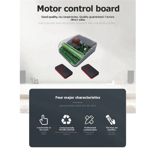 Tubular Motor Controller Board Set with 2 Remotes for Rolling Shutter Garage Door 433.92mhz 1