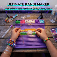 Vassoio per Infilare Perline Bead Fast con Aghi per Perline e Tubo di Stoccaggio per DIY Fatto A Mano