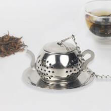 Stainless Steel Tea Infuser with Chain Hook and Lid