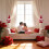 Hand-Knitted Curtain Tiebacks Love Design 1PC 7