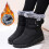 Willtoo Women's PU Waterproof Snow Boots Black Velvet Lined 1