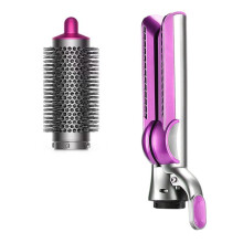 Round Brush & Airflow Attachment Compatible with Airwrap Styler HS01 HS05 HS08 for Smooth Hair Style and Hair Curling A