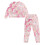 Women's Cat Print Drawstring Pajama Set Long Sleeve 2