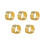 Stainless Steel Thimbles Set for Hand Sewing 5 Pcs 3