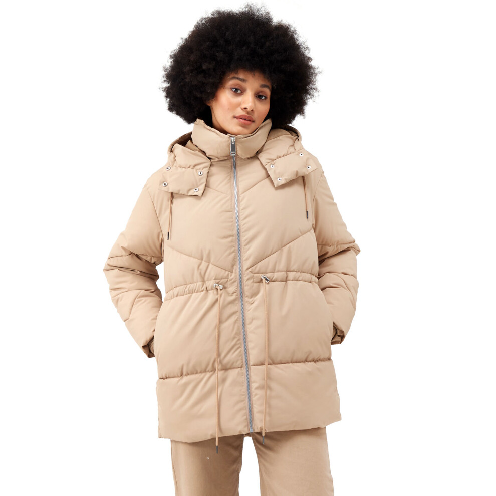 Regatta (14, Barleycorn) Womens Rurie Baffled Water Repellent Padded Jacket Coat