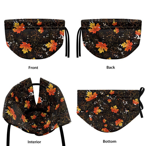 Maple Leaves Tea Pot Cozy with Elastic Band Large 2