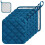 Oven Mitts Heat Resistant Cotton Quilted Blue 6 Pack 6