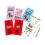 Red Envelopes 3D Embossed Red Gold US Cash Fit 6 Pack 3