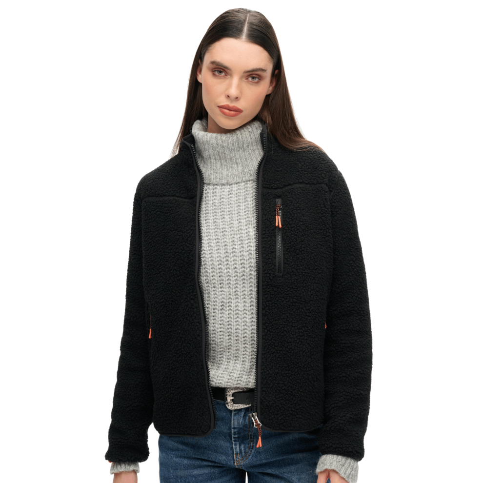 Superdry Women's Black Zipped Fleece Outdoor - Image 3