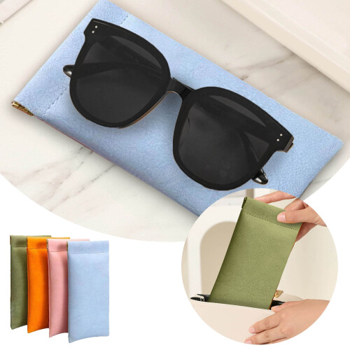 Glasses Case Leather Soft Automatic Closing 2-Pack 1